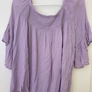 Lavender cotton blouse